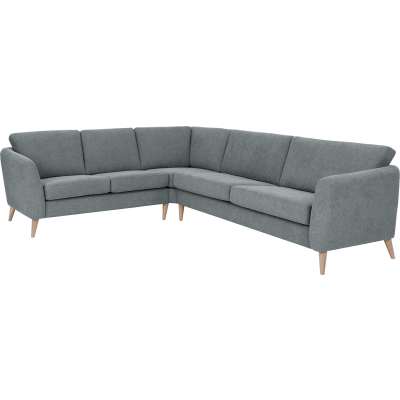 Sone høy hjørnesofa Modulsofa. 2 seter + hjørne + 3 seter i stoff Bloq, armlene W2.