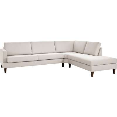 Sone dyp hjørnesofa Modulsofa. 3 seter + stort hjørne + åpen ende i stoff 391/Bloq beige med armlene W4