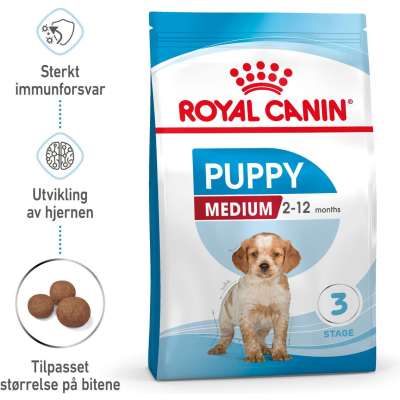 Royal Canin Medium Puppy Tørrfôr til Valp - 4 kg