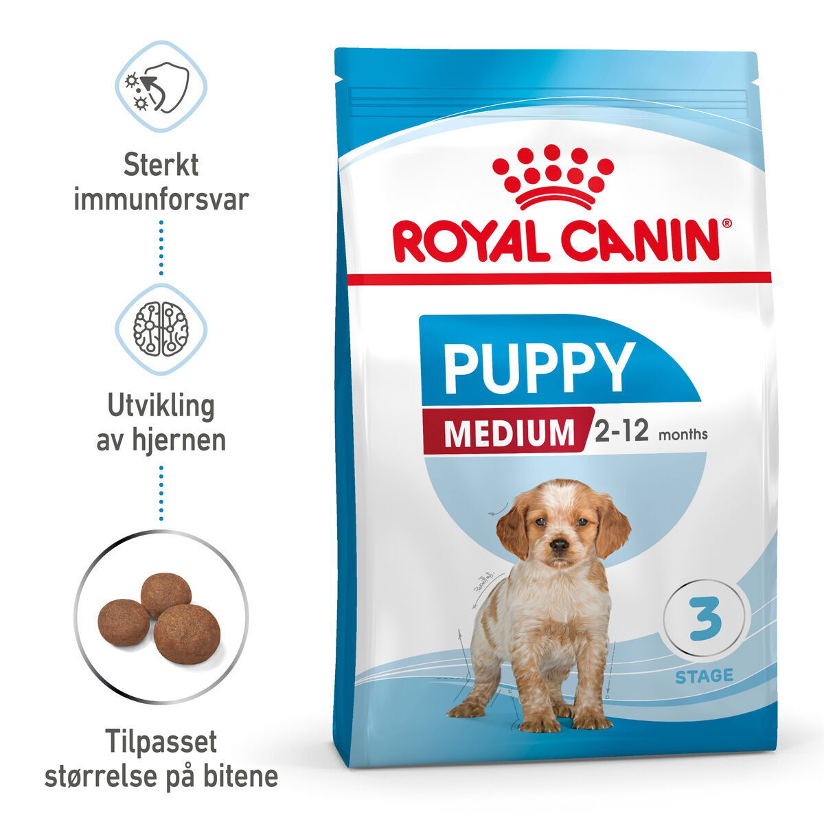 Royal Canin Medium Puppy Tørrfôr til Valp